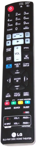 LG AKB73275503 replacement remote control different look