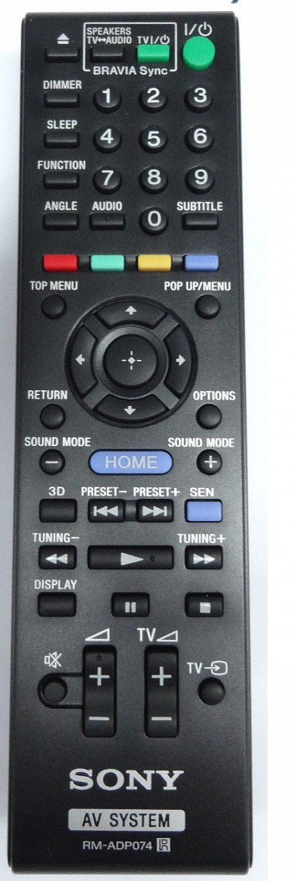 Sony RM-ADP074 replacement  remote control different look