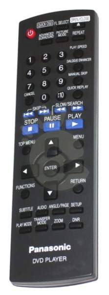 Panasonic EUR7631260R replacement remote control different look