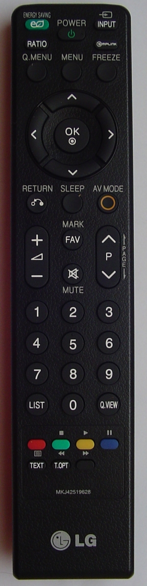 LG MKJ42519618, MKJ42519626 replacement remote control different look