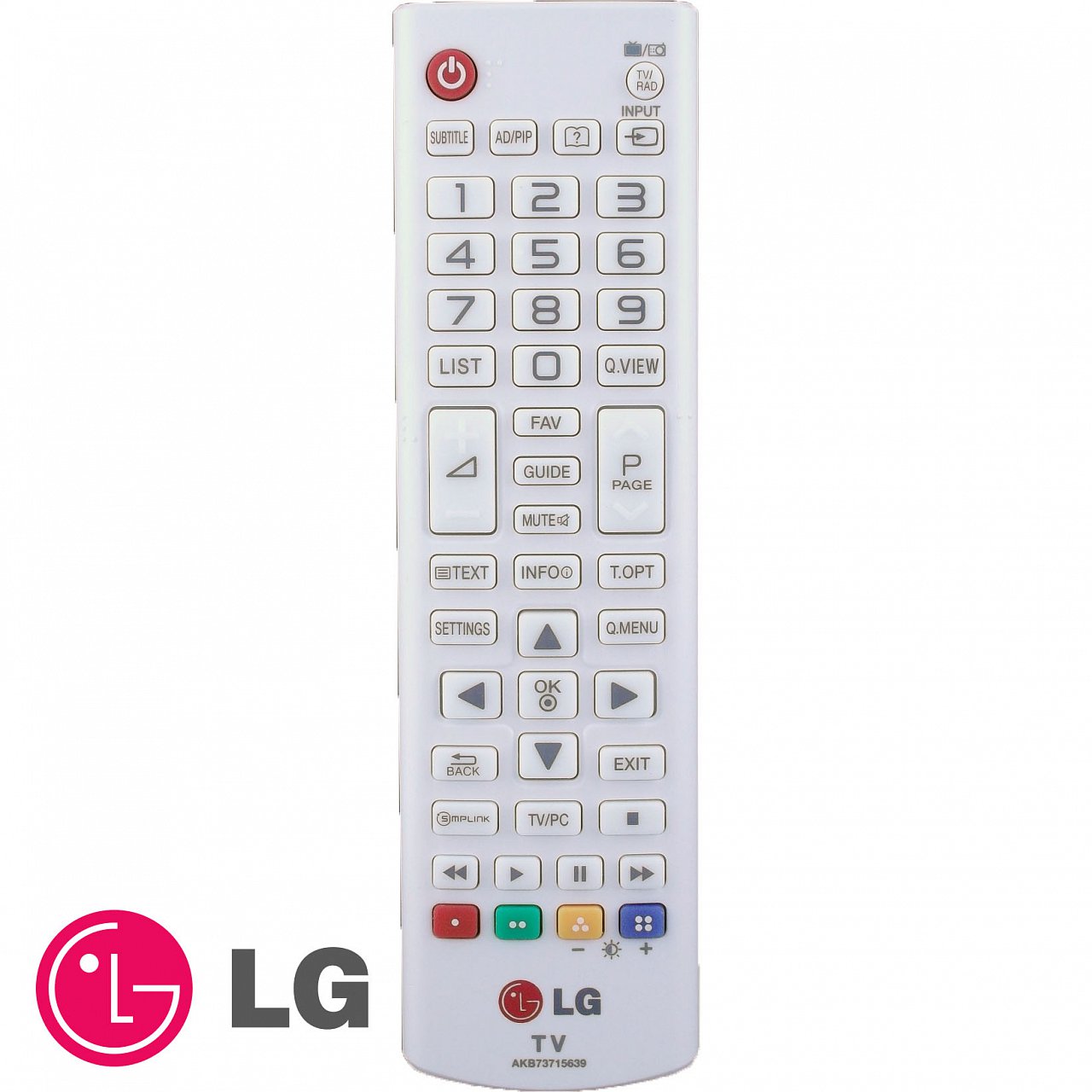 LG AKB73715639 replacement remote control  different look