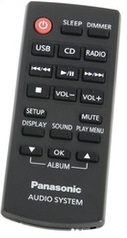 Panasonic SC-HC18, SCHC18 replacement remote control different look N2QAYC000080