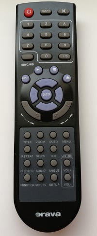 Orava DAV-304, DAV-305 replacement remote control different look
