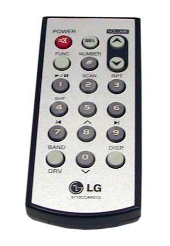 LG 6710CCAR01G replacement remote control different look