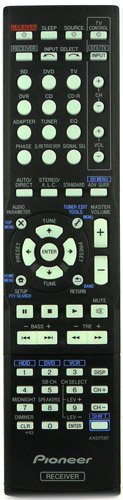 Pioneer AXD7587 for VSX520 replacement remote control RECEIVER and TUNER