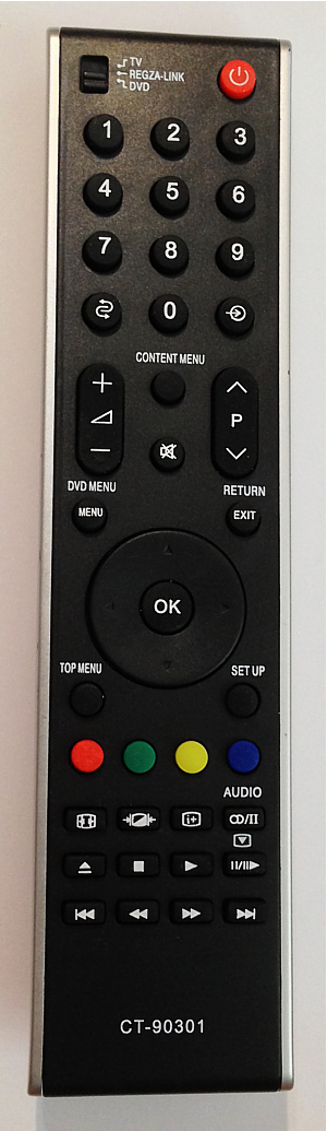 Toshiba CT-90301 replacement remote control different look
