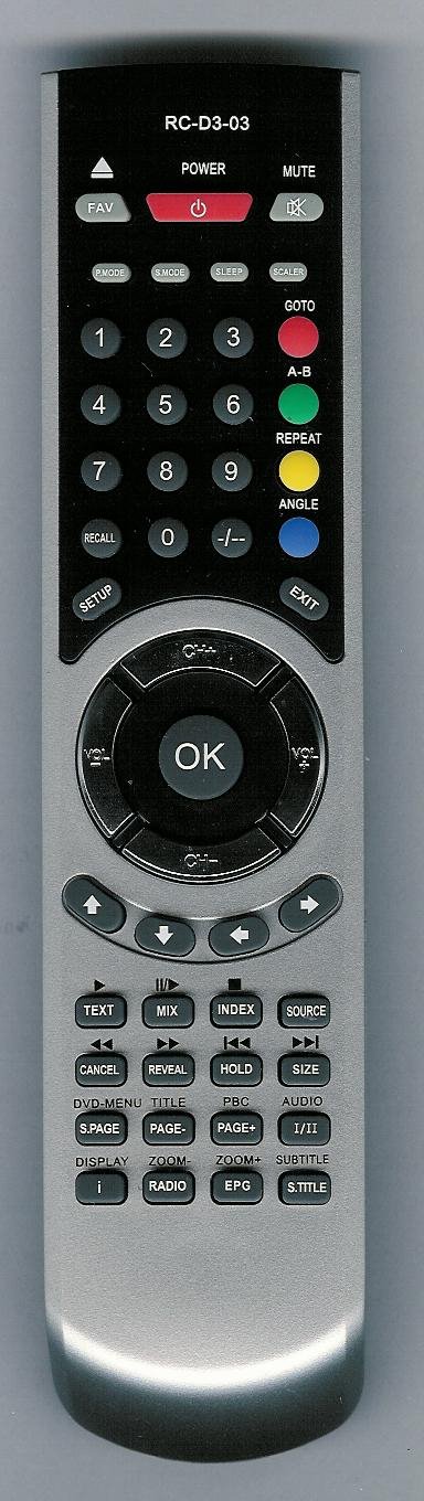 Mascom RC-D3-03, MC24FHU34 original remote control