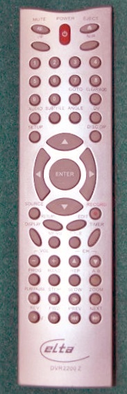 Dynamic DVR2200 Z replacement remote control different look